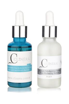 ®kolajen & Hyalüronik Asit Cilt Serumu & Gözenek Sıkılaştırıcı+leke Giderici+cilt Serumu Set Kolajen Hyaluronik & Gözenek Serum