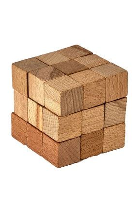 Tetris Küp Montessori Oyuncak Yetişkin Ve Çocuk Yapboz Küp Puzzle Bulmaca Masif Ahşap Köknar Ağacı GNCT0059