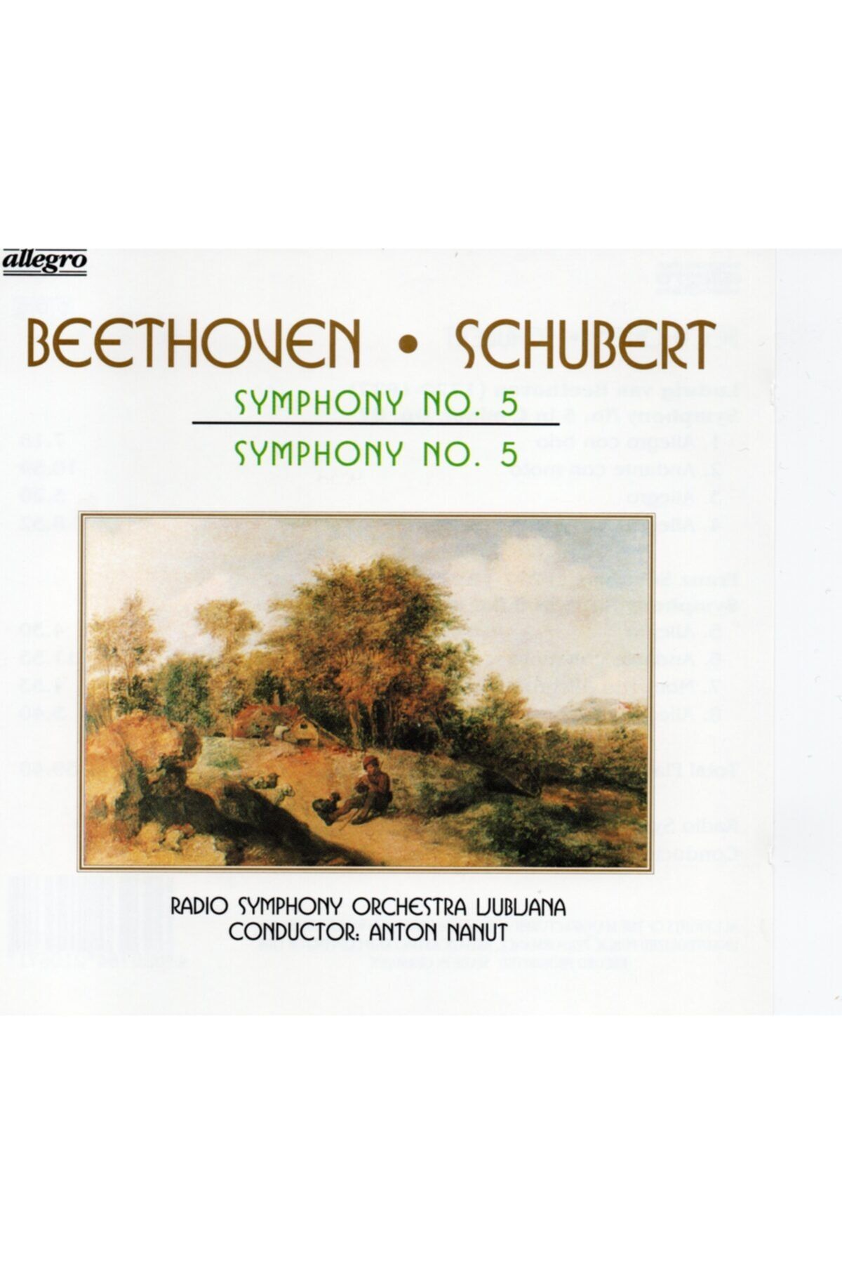 Allegro Beethoven Franz Schubert\sympony No. 5 Cd