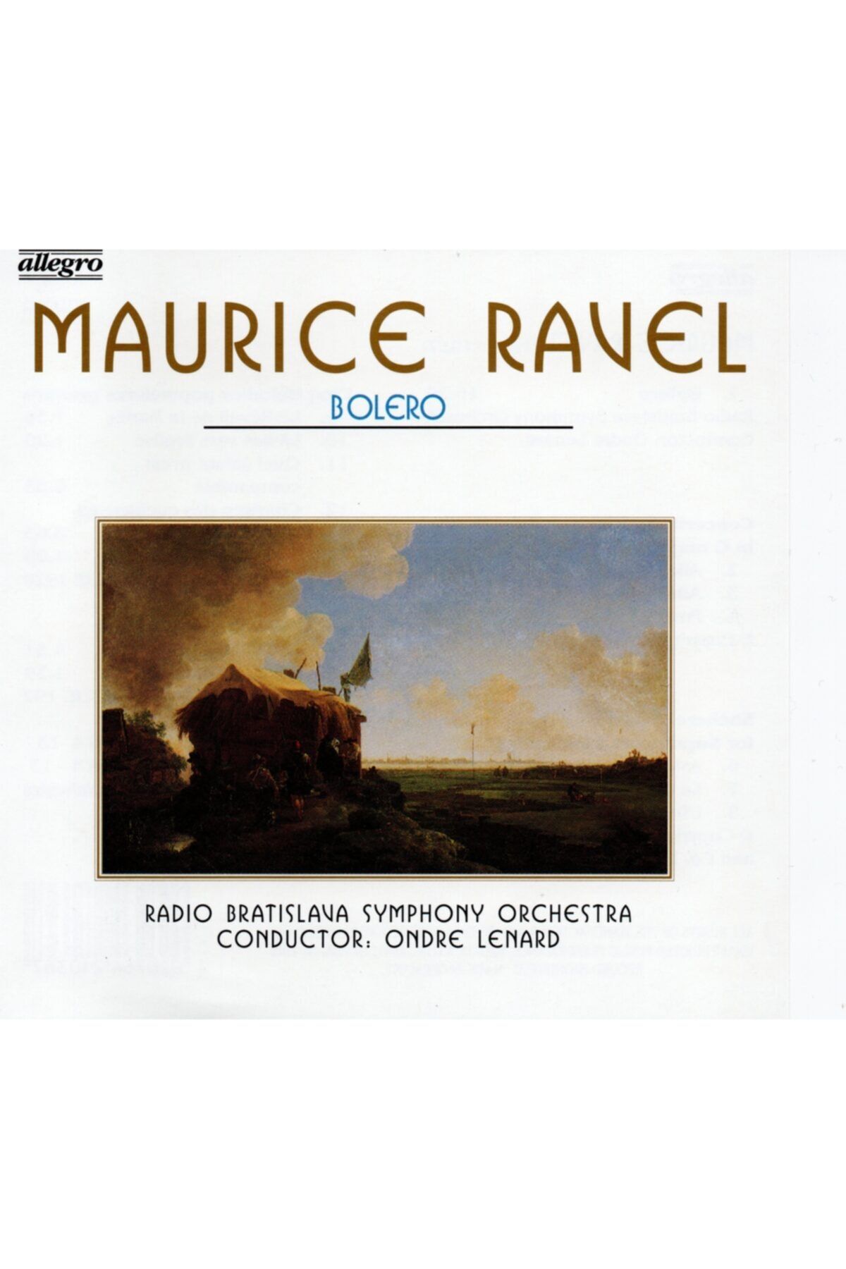 Allegro Maurıce Ravel\bolero Cd