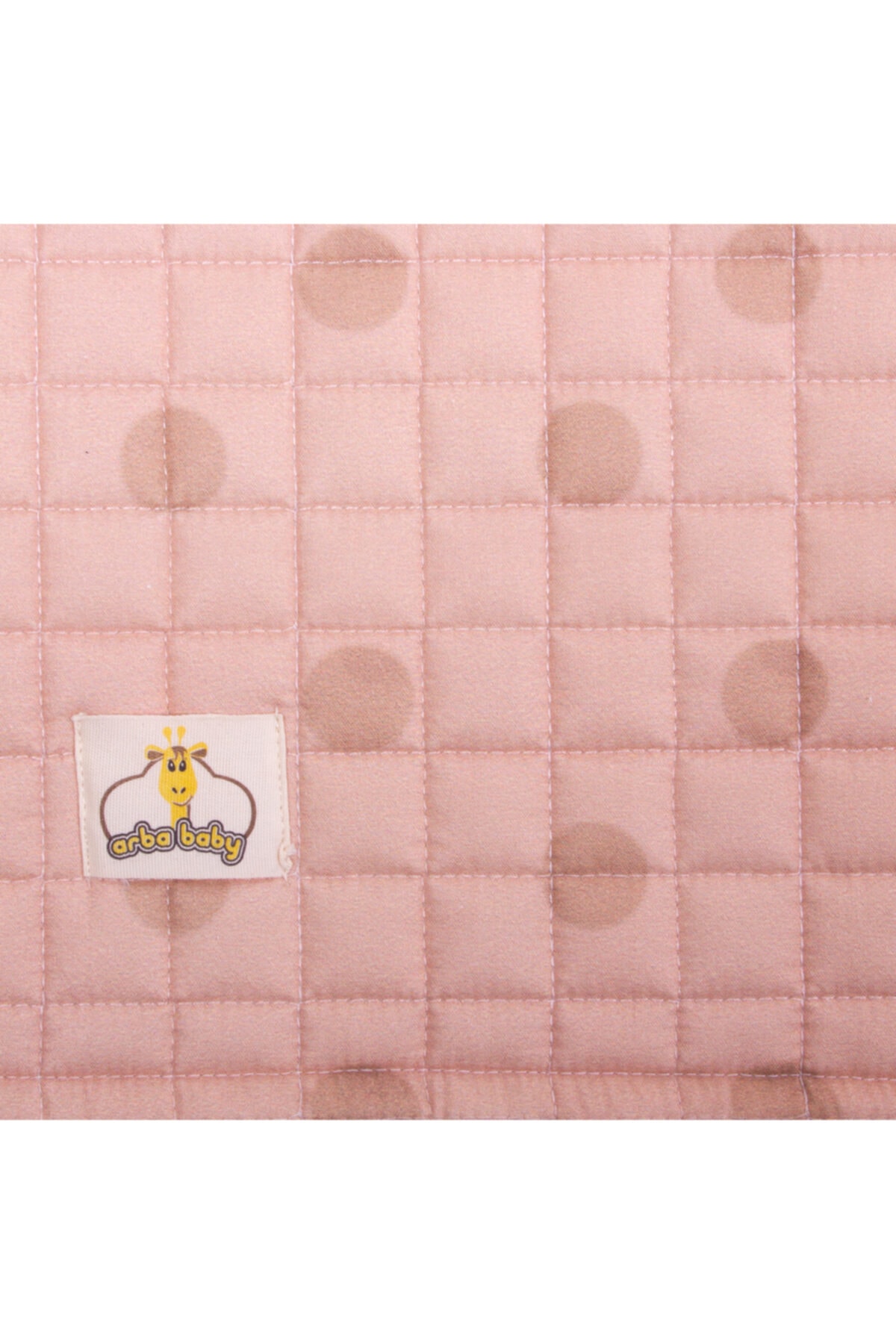 arbababy %100 Organik Pamuk Çocuk Oyun Matı - Puantiyeli Tavşan Temalı - Pembe - 120 x 150 cm fotoğrafı 6 (önizleme)