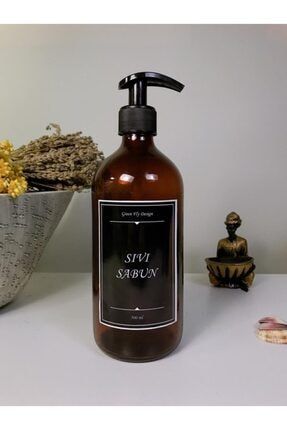 Amber Cam Şişe 500 Ml Sıvı Sabun FLY-021
