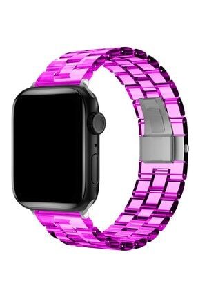 Apple Watch 2 3 4 5 6 Se Nike 40mm A Kalite Kordon Kayış Bileklik Renkli Saydam Apple-Watch-Saydam-38-40-41-Kordon