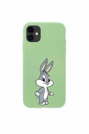 Iphone 11 Yeşil Lansman Bugs Bunny Serisi Baskılı Kılıf IP11-BGSBNY