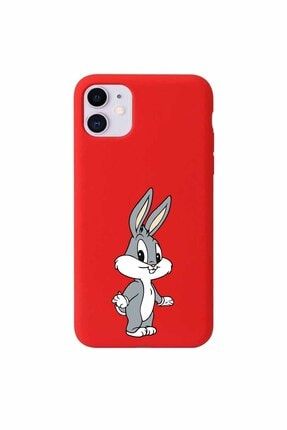 Iphone 11 Kırmızı Lansman Bugs Bunny Serisi Baskılı Kılıf IP11-BGSBNY