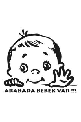 Arabada Bebek Var Sticker Araba Sticker Cam Sticker 20x17 Cm mode73