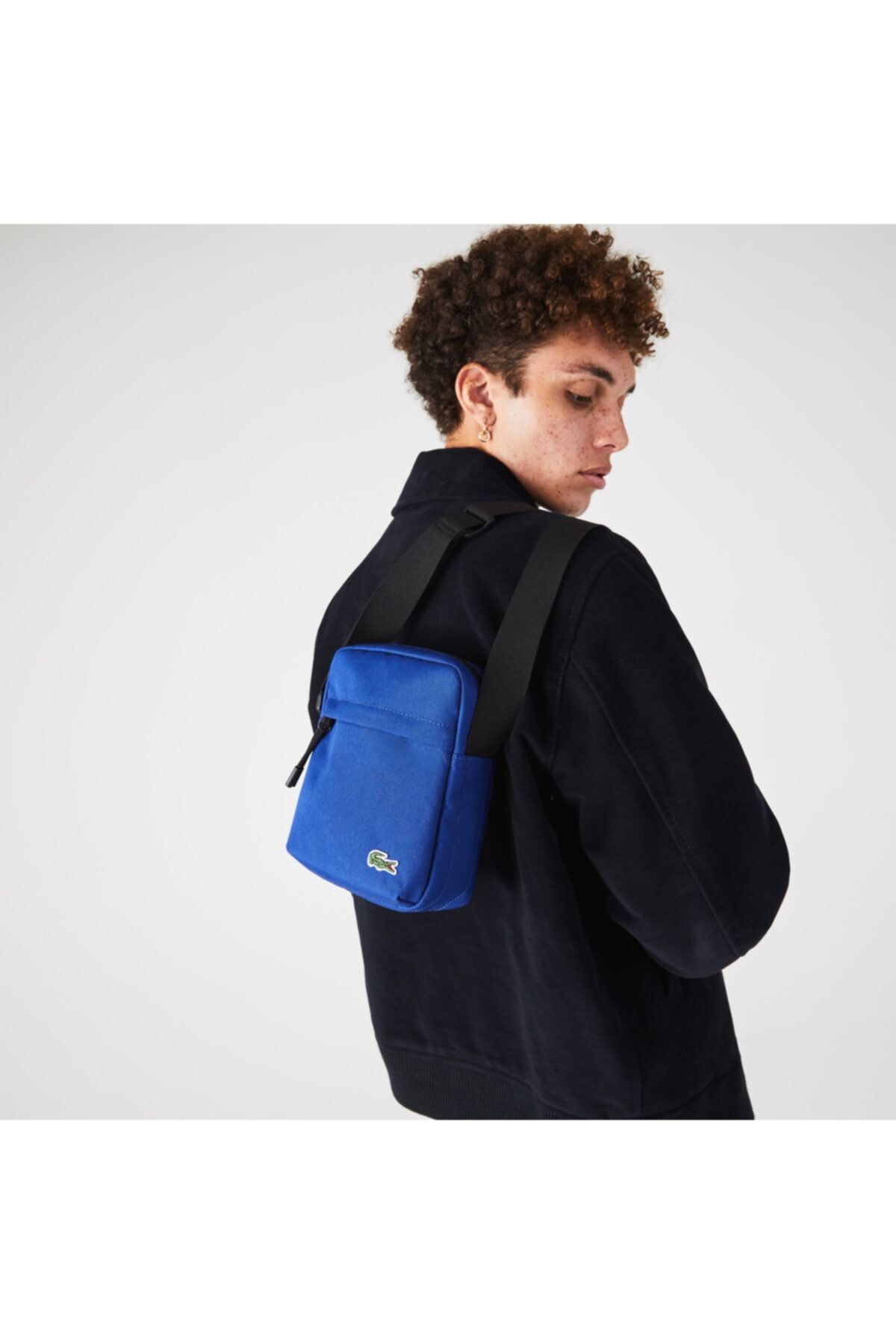 Lacoste Men s Blue Neocroc Messenger Bag Trendyol