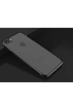 Apple Iphone 6 Kılıf Dört Köşe Renkli Şeffaf Silikon AppleiPhone6FbrA