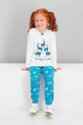 Rolypoly Kız Çocuk Pijama Takımı Garson Uzun Kol (rpoly1547g) RP1547-C-V2
