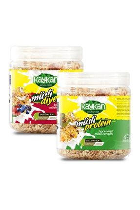 Müsli Protein + Müsli Diyet Granola 350gr 2'li Paket pk0010