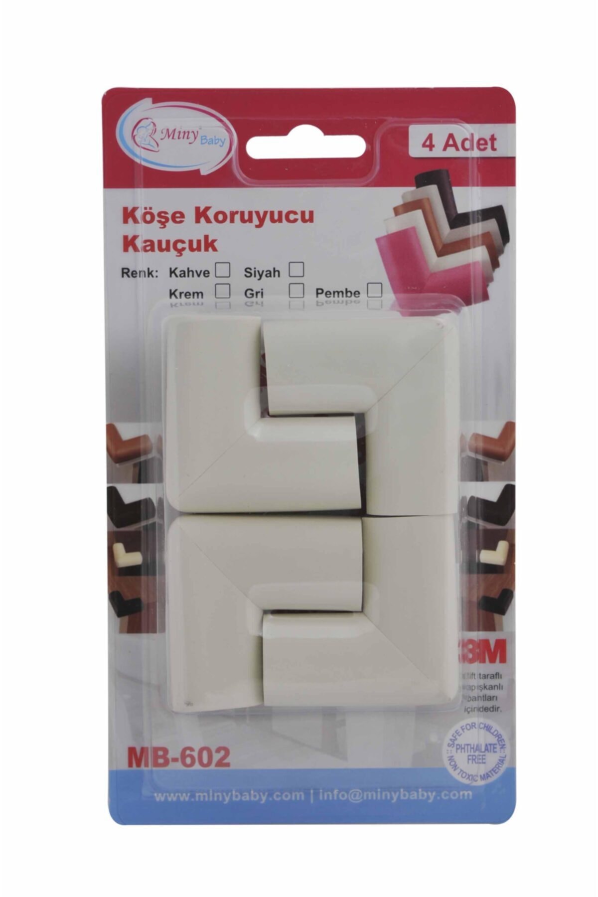 Miny Baby Dörtlü Krem Köşe Koruyucu fotoğrafı 3 (önizleme)