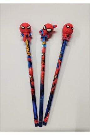 Spiderman Kurşun Kalem Ve Kalem Başlıkları Seti C9