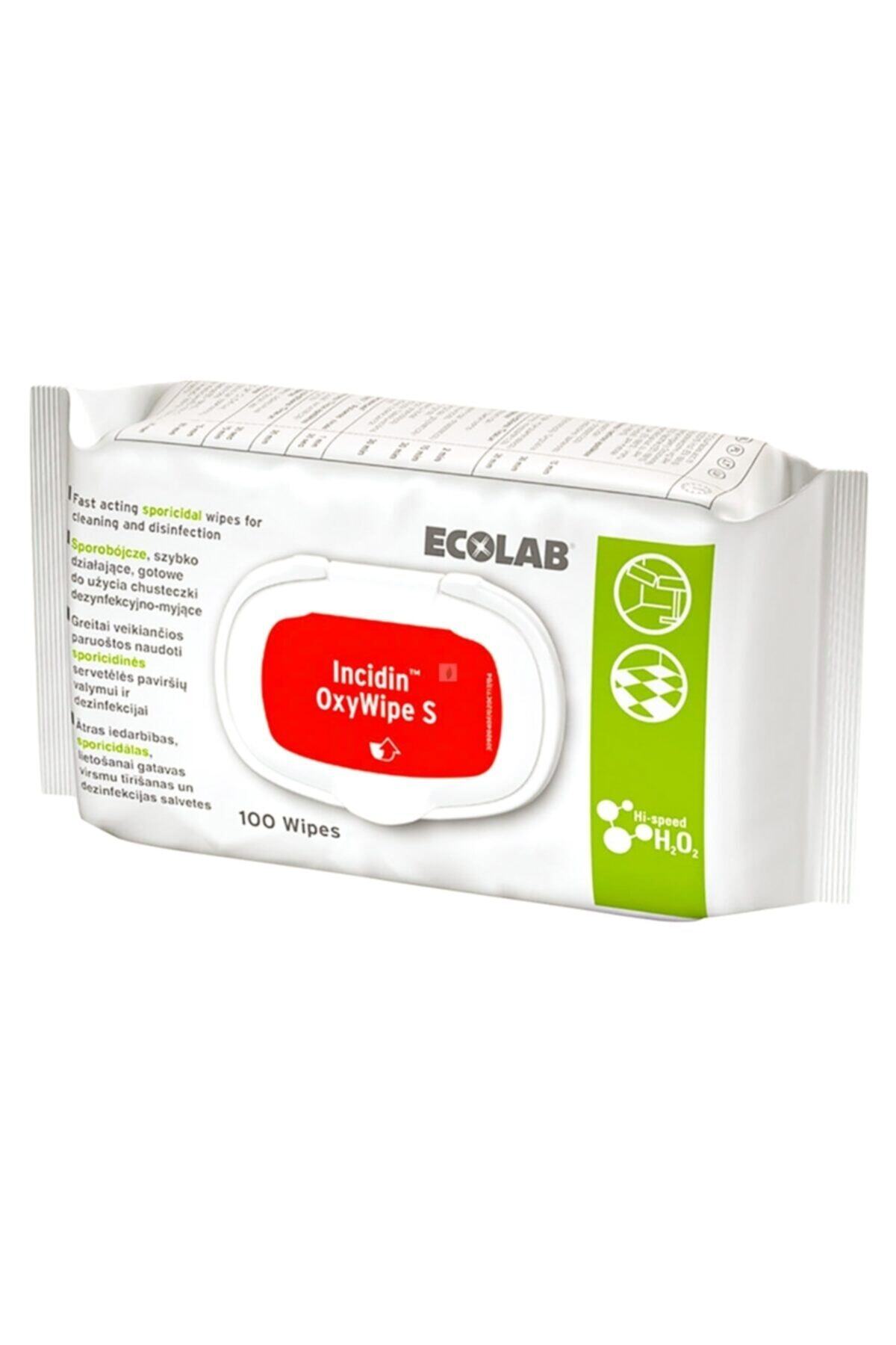 Ecolab Incıdın Oxywıpe S Alkolsüz Yüzey Dezenfektanı Ve Temizleyici Mendil 100'lü