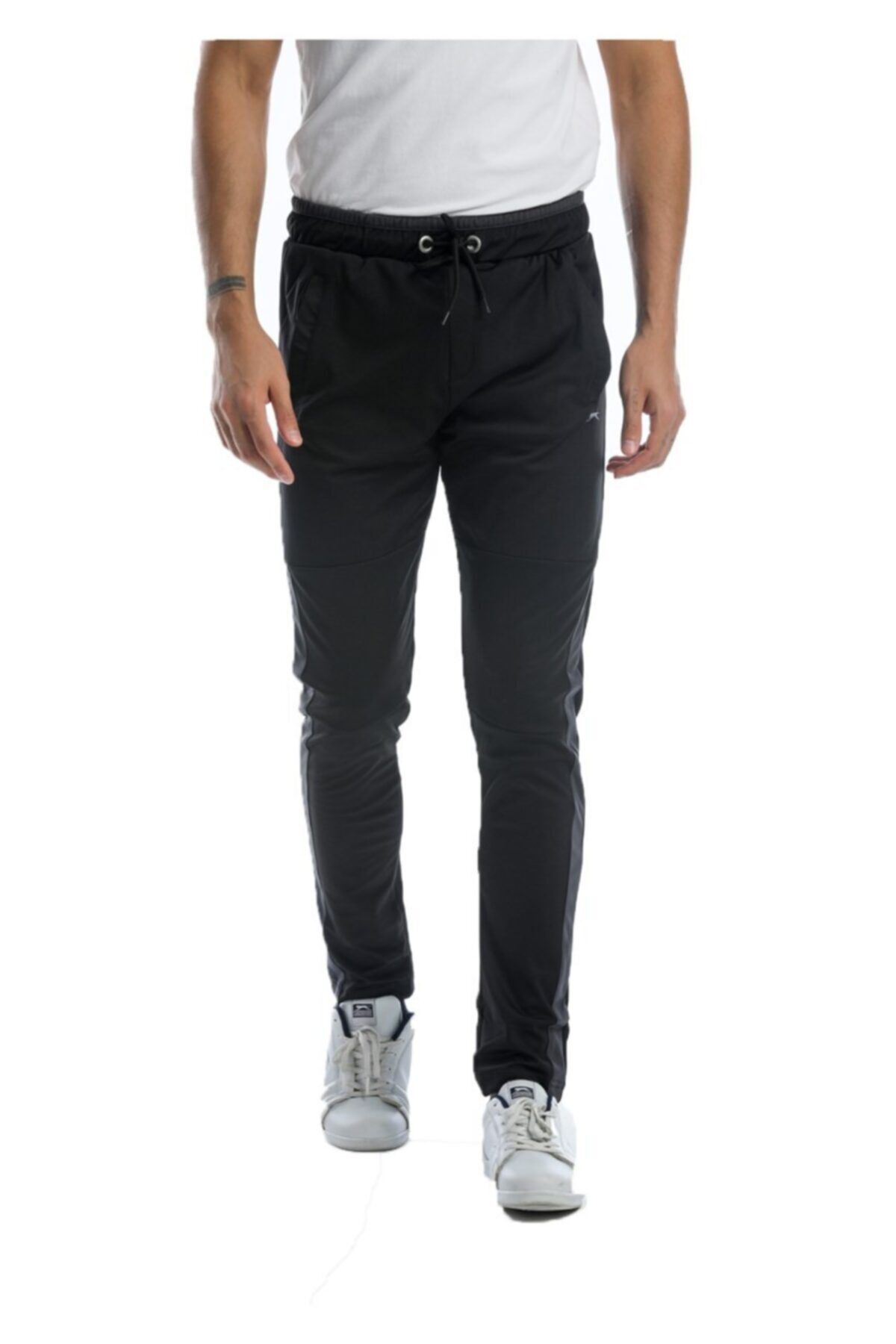 Slazenger-Men's Black Oxford Sweatpants - St21Pe128-500 1