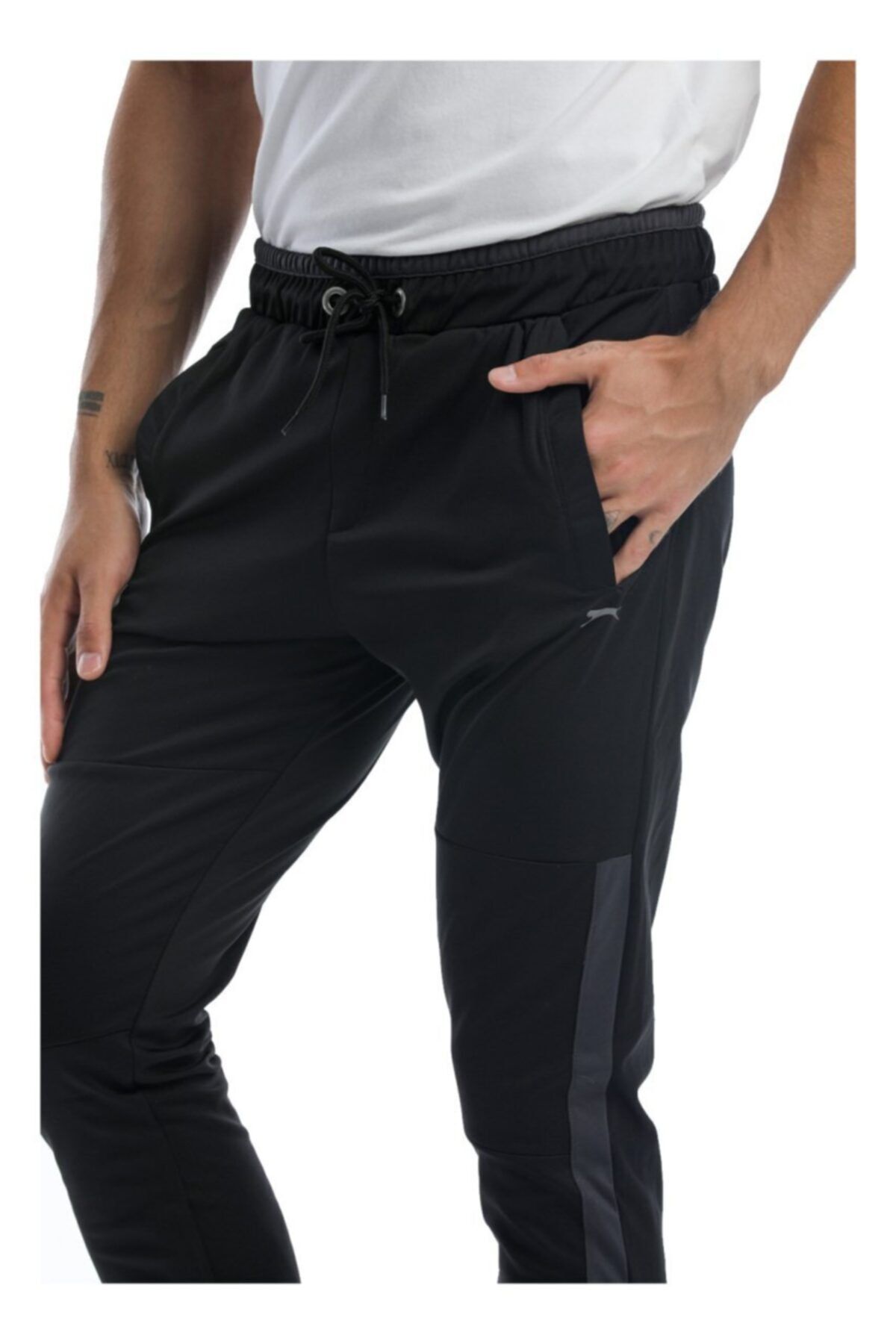 Slazenger-Men's Black Oxford Sweatpants - St21Pe128-500 3