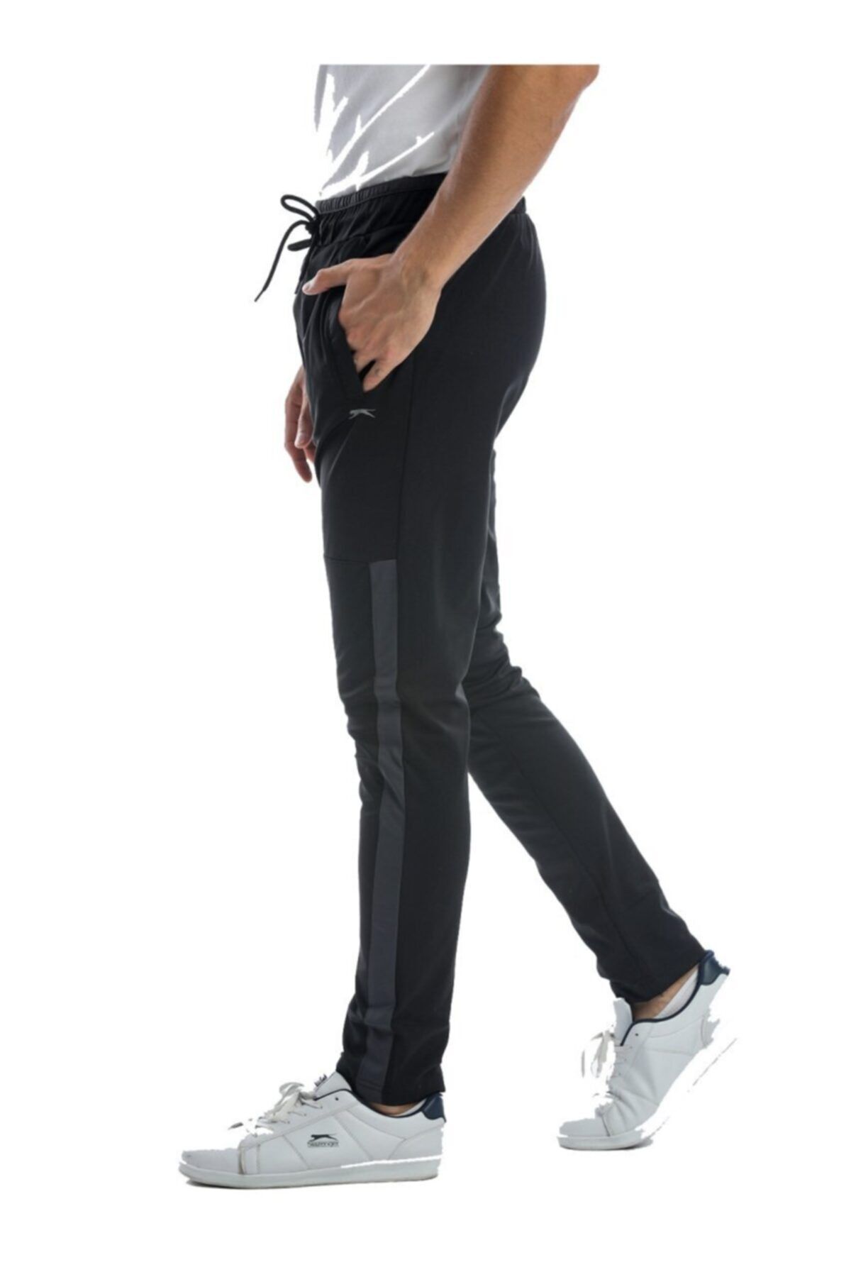Slazenger-Men's Black Oxford Sweatpants - St21Pe128-500 4
