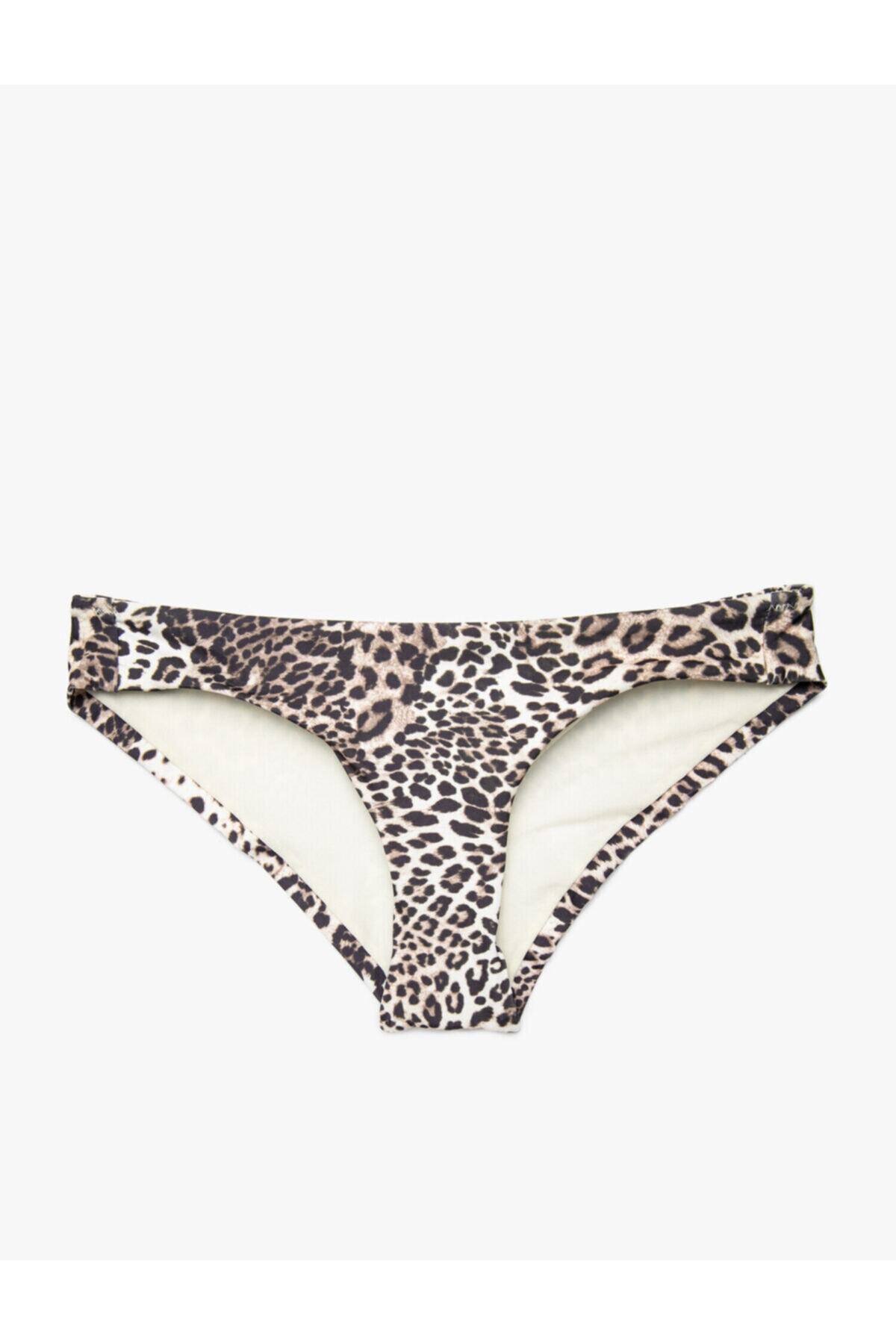 Koton-Damski dół od bikini w kolorze brązowym w panterkę 1