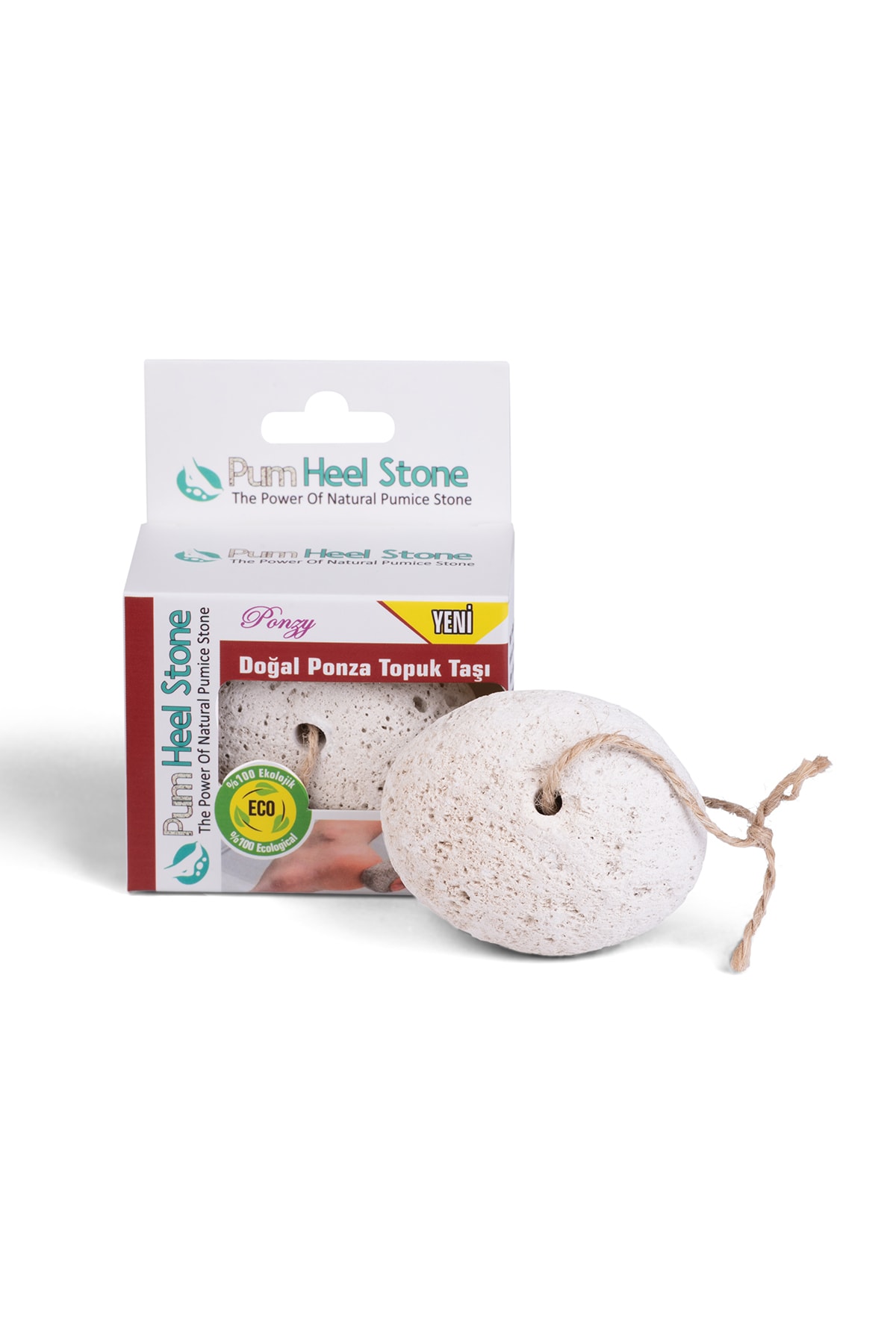 Pum Heel Stone Topuk Taşı, %100 Doğal Ve Gerçek Ponza Topuk Törpüsü Oval Boy