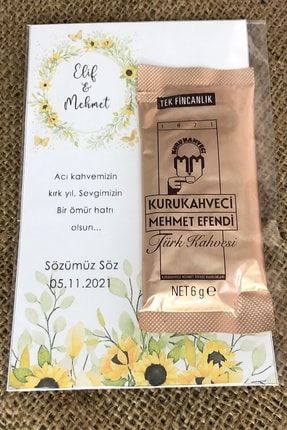 Türk Kahveli Söz, Nişan, Kına, Nikah Hediyesi - 18 Adet İSB-12