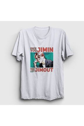 Unisex Beyaz Jimout K Pop Jimin Bts T-shirt 272203tt