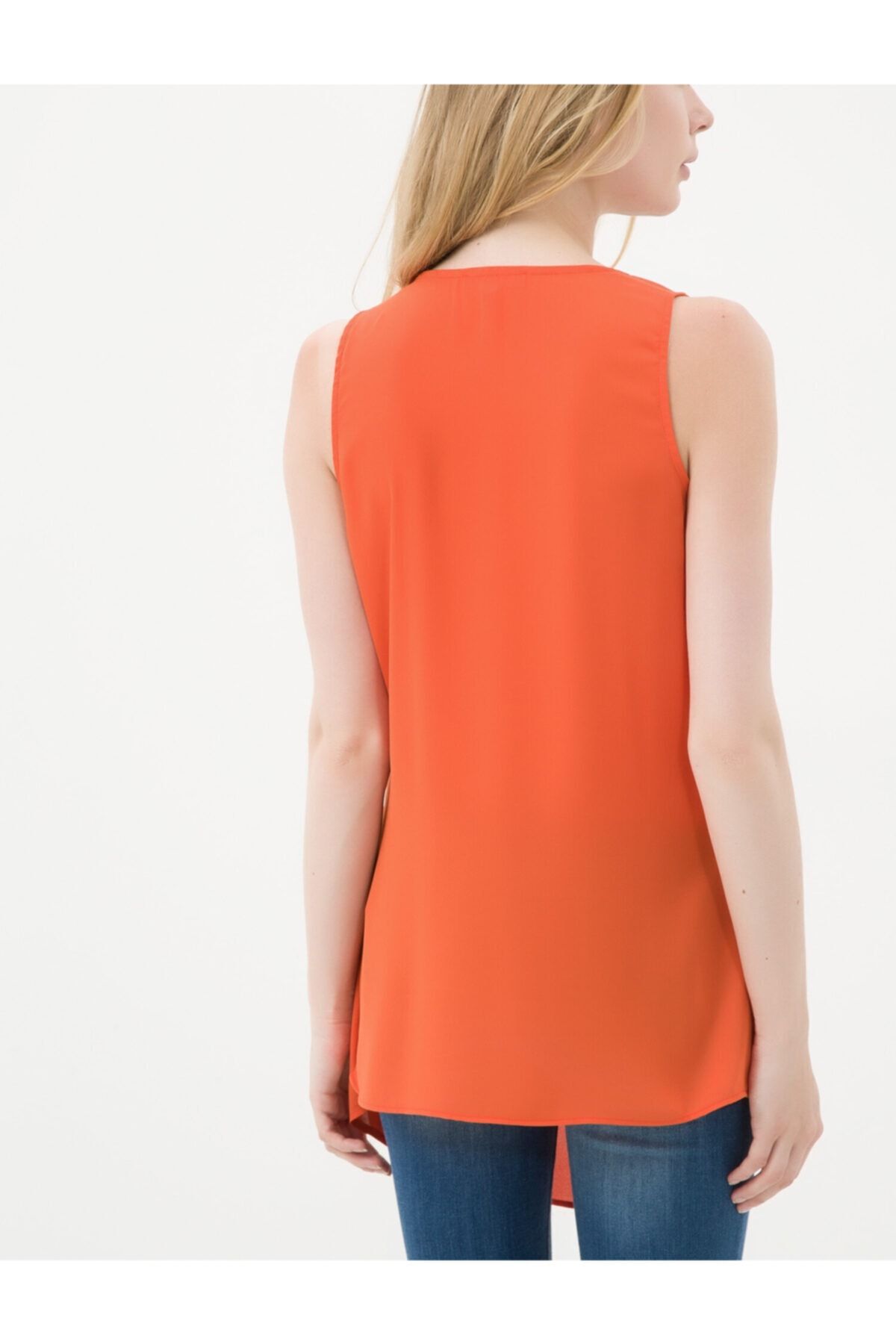 Koton-Tricou portocaliu pentru femei 6YAK32760CW 3