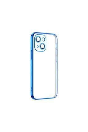 Iphone 13 Pro Max Için Uyumlu Şeffaf Renkli Diaphanous Silikom Kılıf Mavi 13promaxdiap