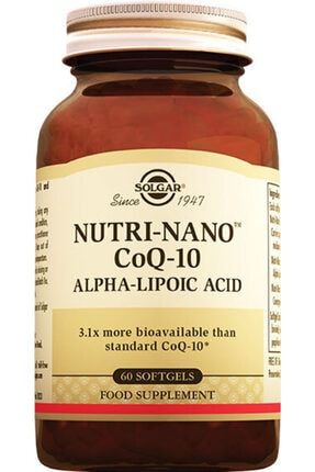 Nutri-nano Coq-10 Alpha Lipoic Acid 60 Kapsül (alfa Lipoik Asid) hizligeldicom1002
