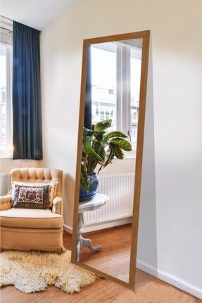 Dekoratif Retro Boy Aynası Teak 180 X 58 cm humasteak-01