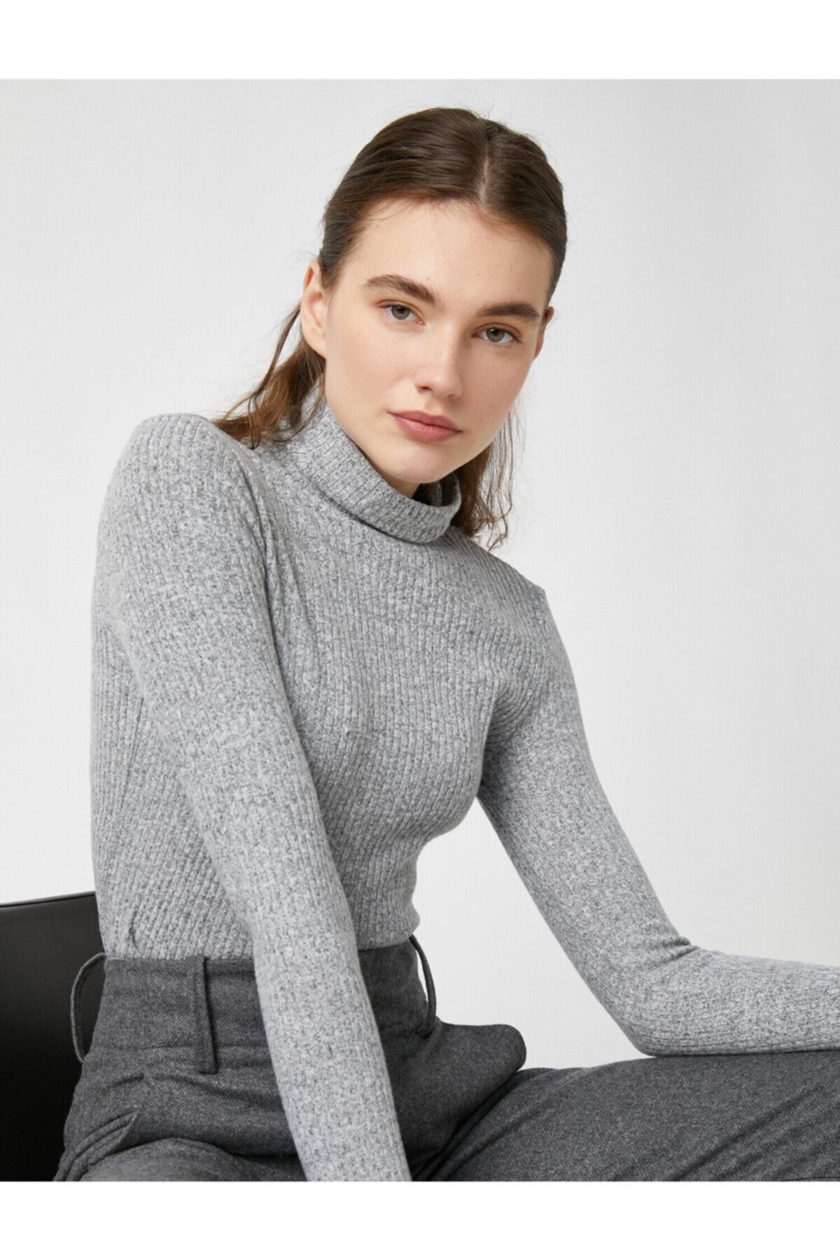Koton Pullover Grau Regular Fit Fast ausverkauft