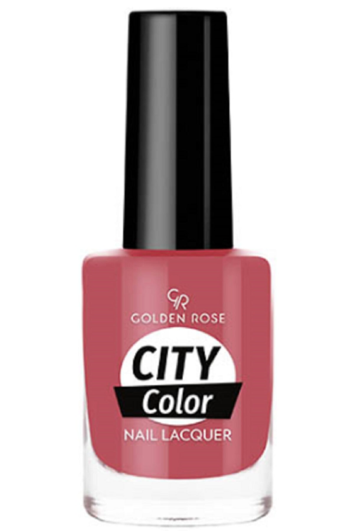 لاک ناخن سیتی کالر City color رنگ صورتی براق شماره 10 گلدن رز Golden Rose