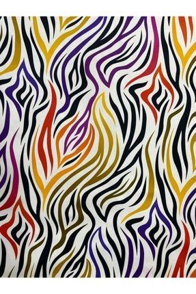Renkli Zebra Desen Dijital Baskı Döşemelik Kumaş 11