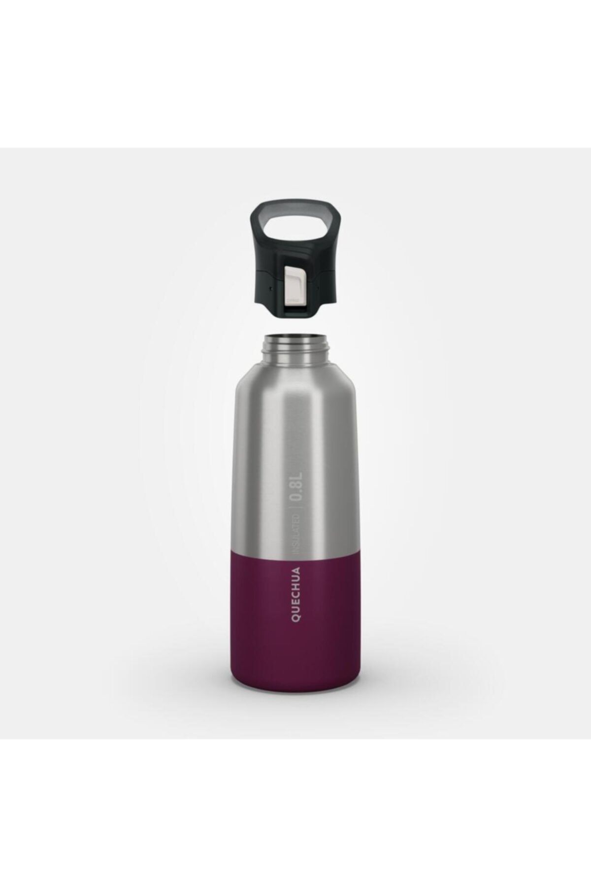 فلاسک بنفش Thermos استیل ضد زنگ Quechua 0.8 لیتر MH500 Decathlon