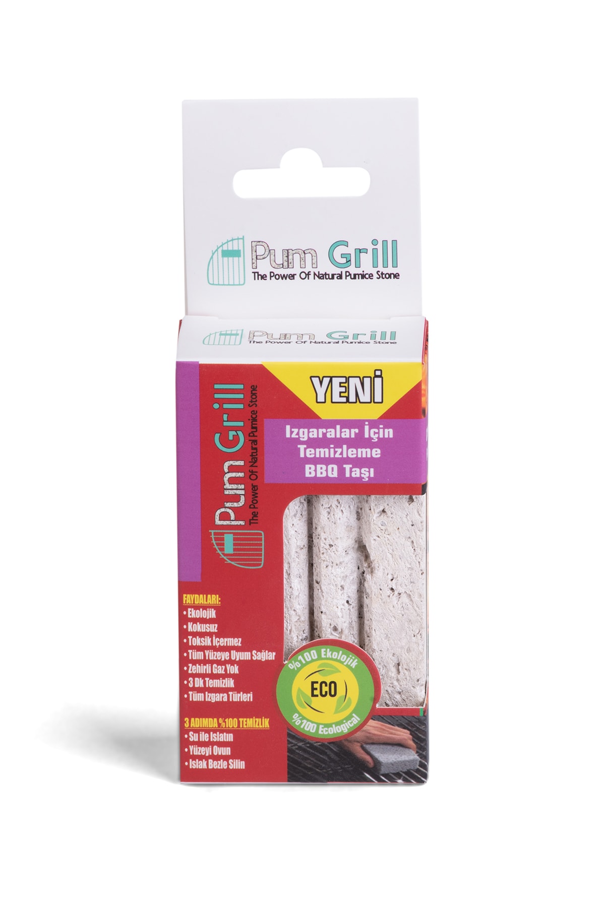 Pum Grill Mangal Temizleyici, Izgara Temizleyici Pomza , Fırın Izgara Temizleyici Ponza Taşı 4
