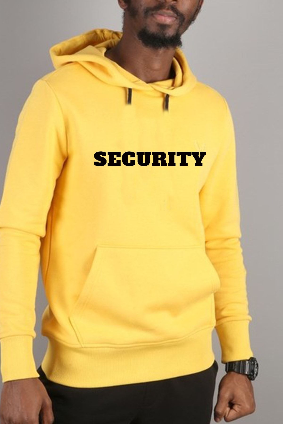 Yellow security hoodie hotsell