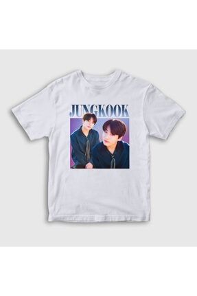 Unisex Çocuk Beyaz Poster K Pop Jungkook Bts T-shirt 272709tt