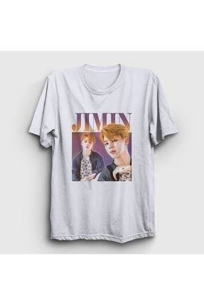 Unisex Beyaz Poster K Pop Jimin Bts T-shirt 272277tt