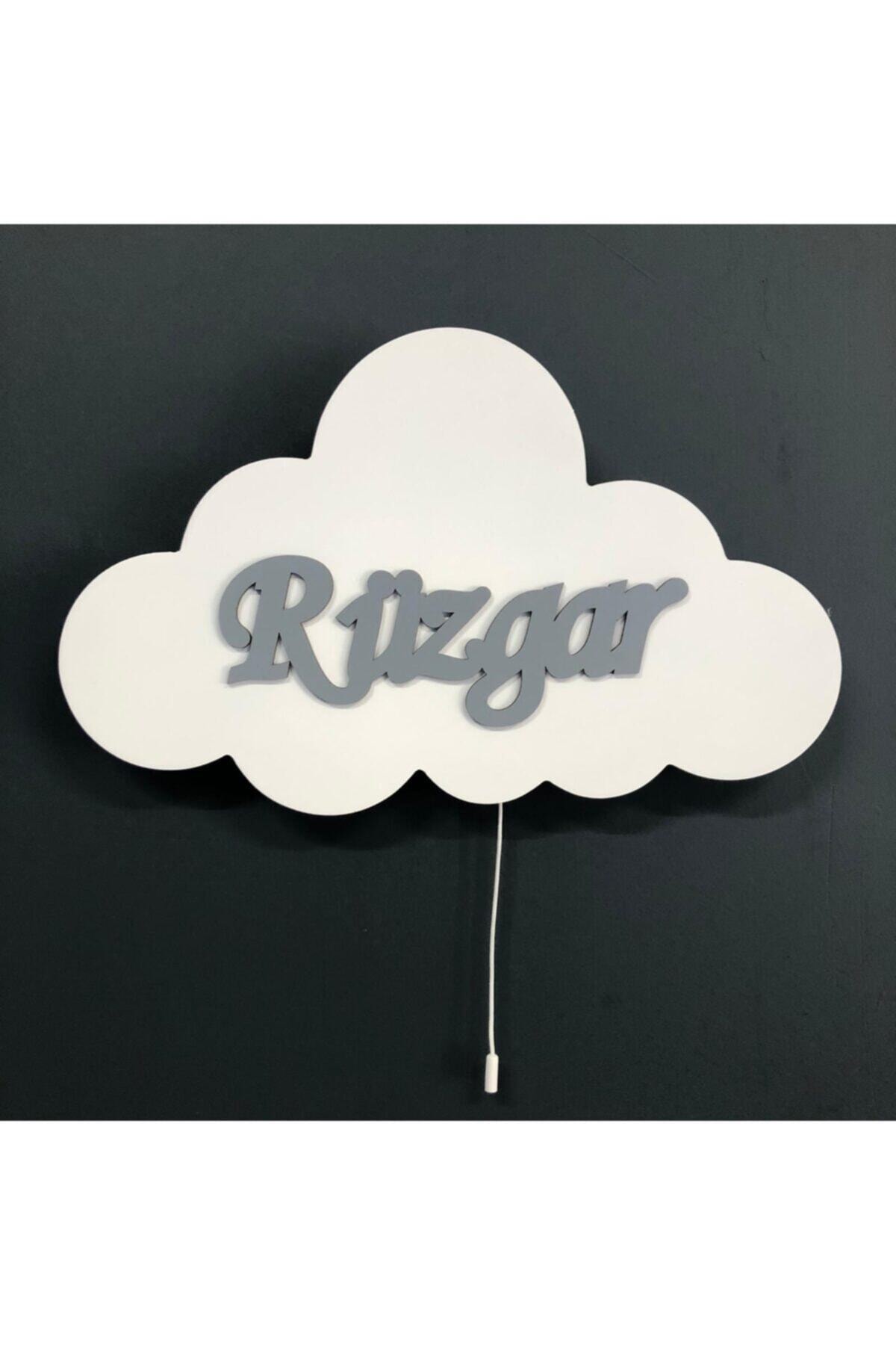 instababyrooms İsme Özel Ahşap Bulut Aydınlatma fotoğrafı 3 (önizleme)