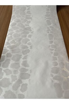 Beyaz Leopar Desenli Ithal Vinly Duvar Kağıdı (5m²) 79127
