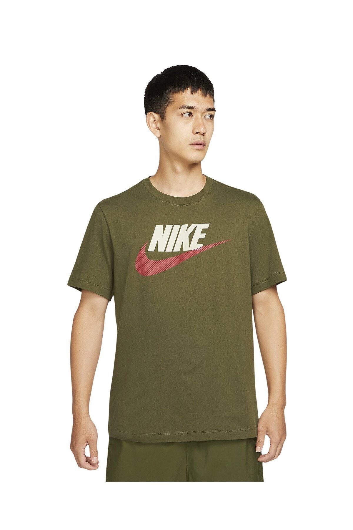 Nike t shirt khaki best sale