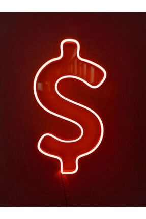 Dolar Neon Şekiller Işaret Neon Led Dekoratif Duvar Aydınlatması Neon Duvar Yazısı dolarnew