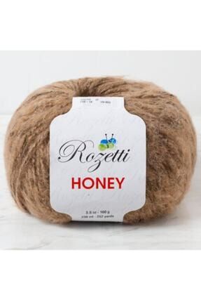 Rozetti Honey Işıltılı Kahverengi El Örgü Ipi -210-14 td8764