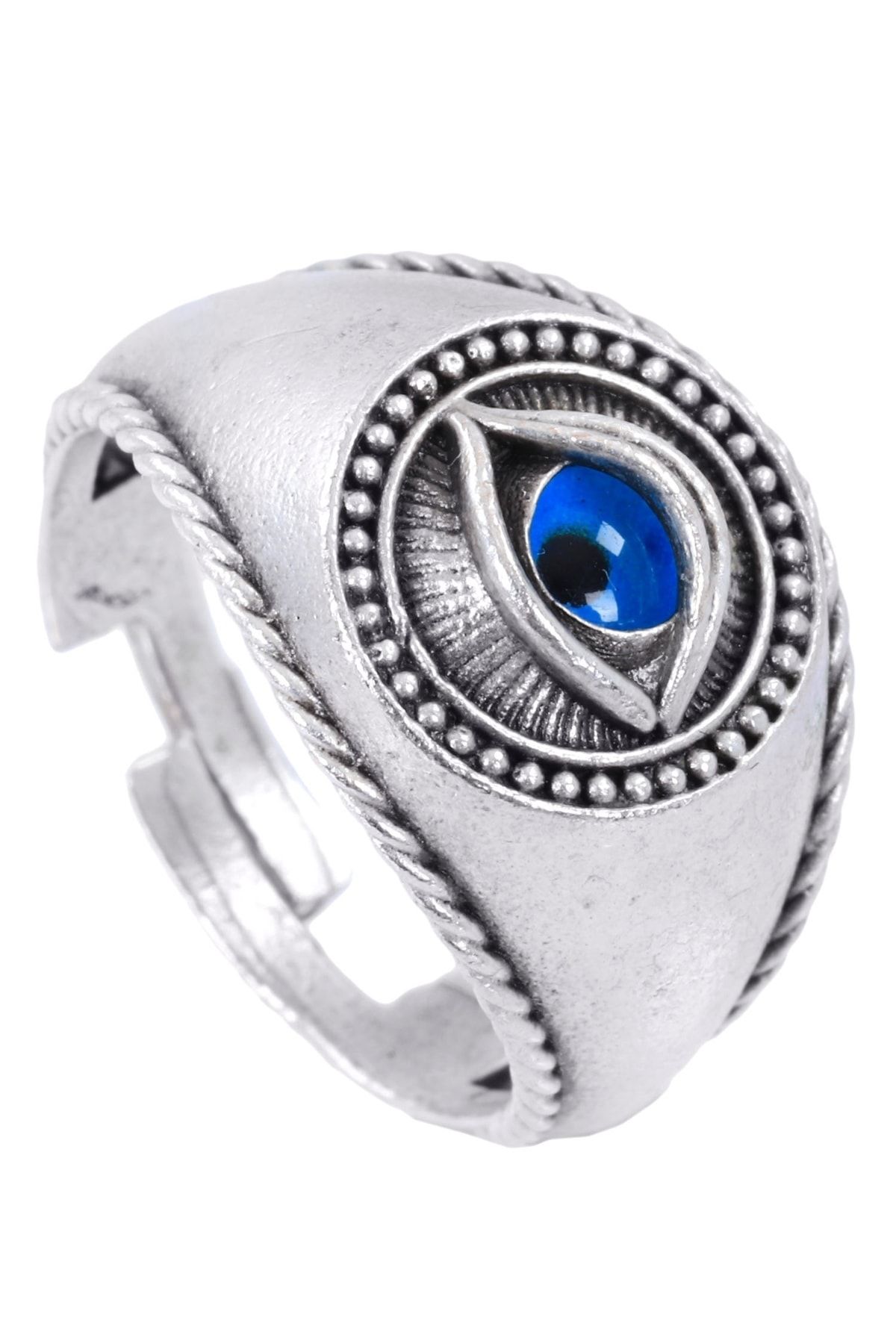 Silver shop eye ring