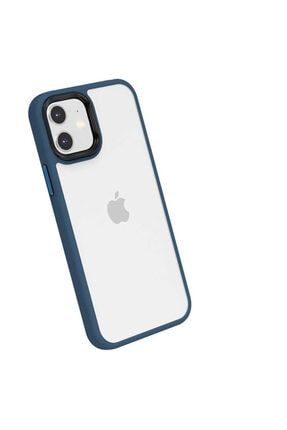 Apple Iphone 11 Kılıf ??darbe Emici Kalın Şeffaf Renkli Kenar Sert Silikon iP11Kılıf??CannKapakFbrA