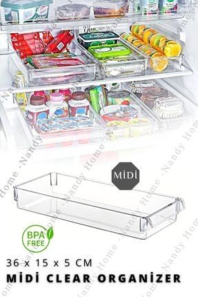 Midi New Clear Buzdolabı & Dolap Içi Düzenleyici Organizer NDY-EP-621
