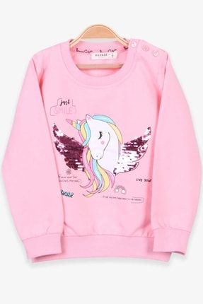 Kız Bebek Sweatshirt Unicorn Pudra (2 YAŞ) K16583-178