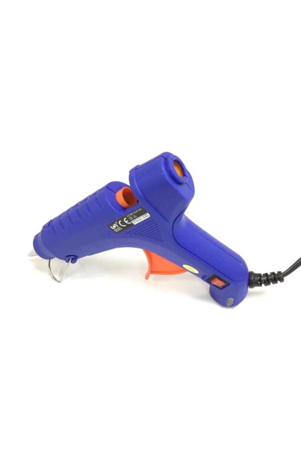 Fırfır Tuhafiye Dghl 60 Watt Sıcak Silikon Tabancası Koruma Anahtarlı - 5 Adet Mum Silikon Hediyeli