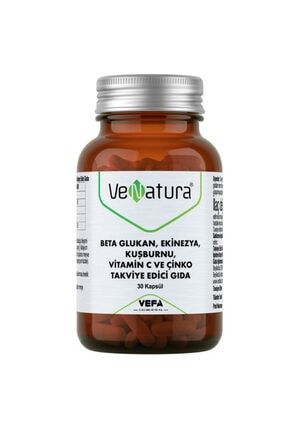 Beta Glukan, Ekinezya, Kuşburnu, Vitamin C, Çinko 30 Kapsül VNTRBTGLKN