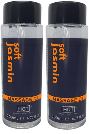 Hot Soft Jasmin Massage Oil 200ml Aromalı Erotik Masaj Yağı (2 Adet)