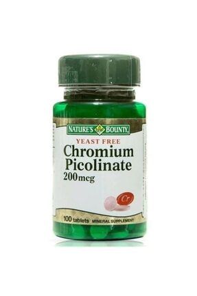 Chromium Picolinate 200 Ug 100 Tablet 074312063909