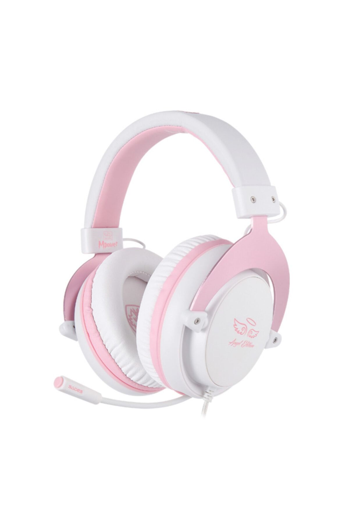 Sades-Sa-723 Wired Multi-Platform Gaming Headset with Mpower Microphone - Pink 5